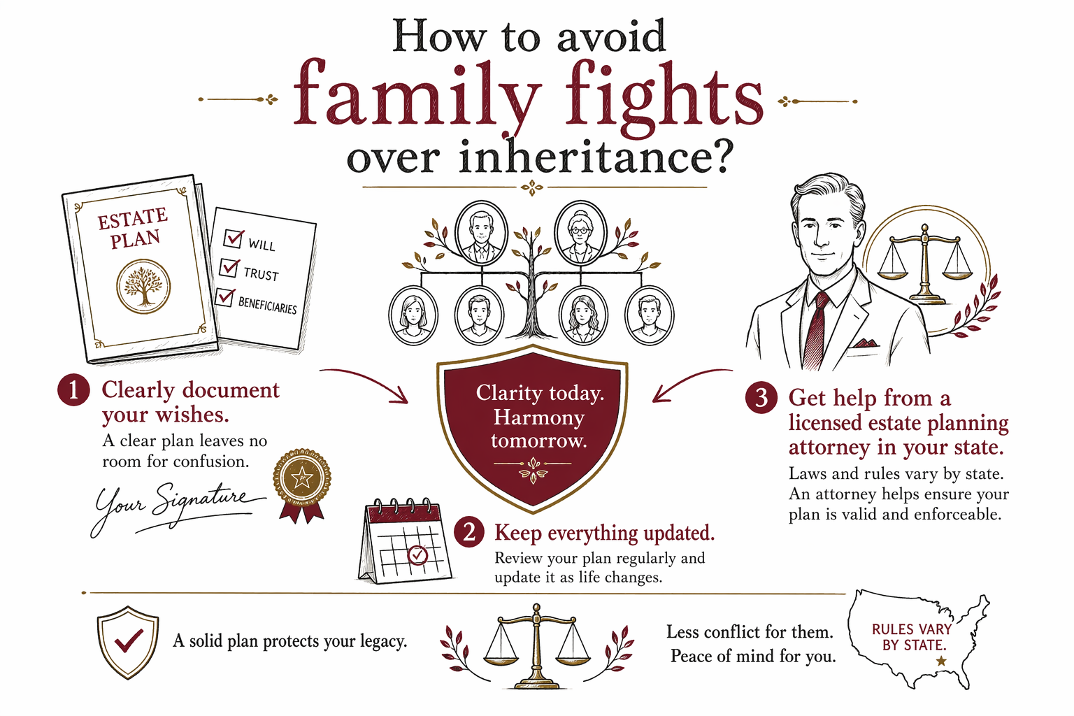 How to avoid family fights over inheritance?