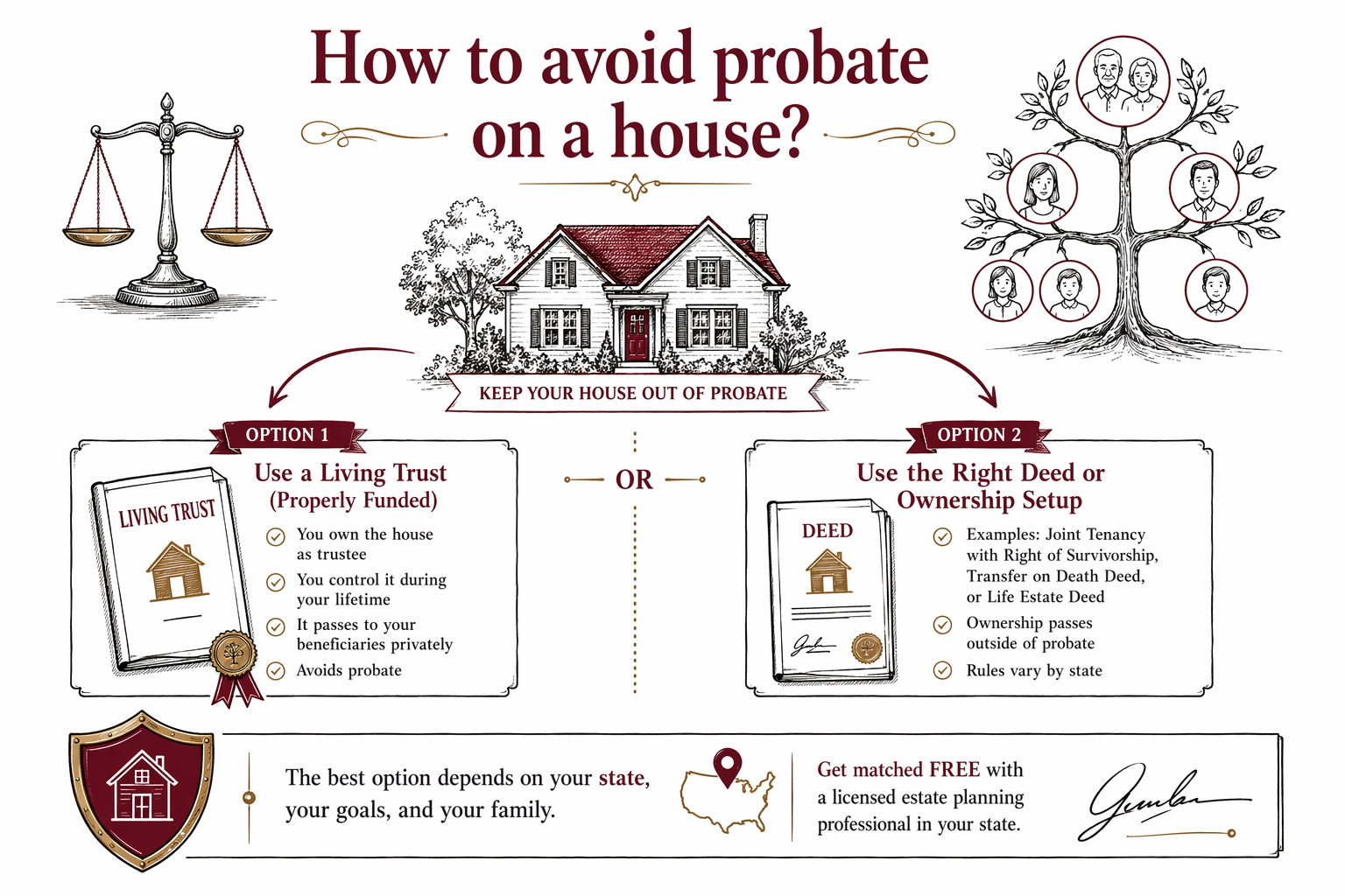 How to avoid probate on a house?