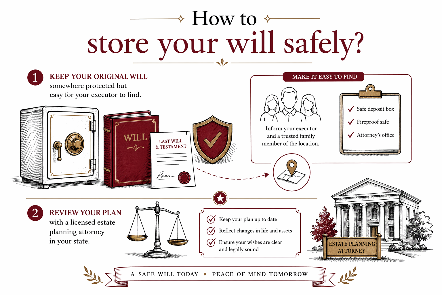 How to store your will safely?