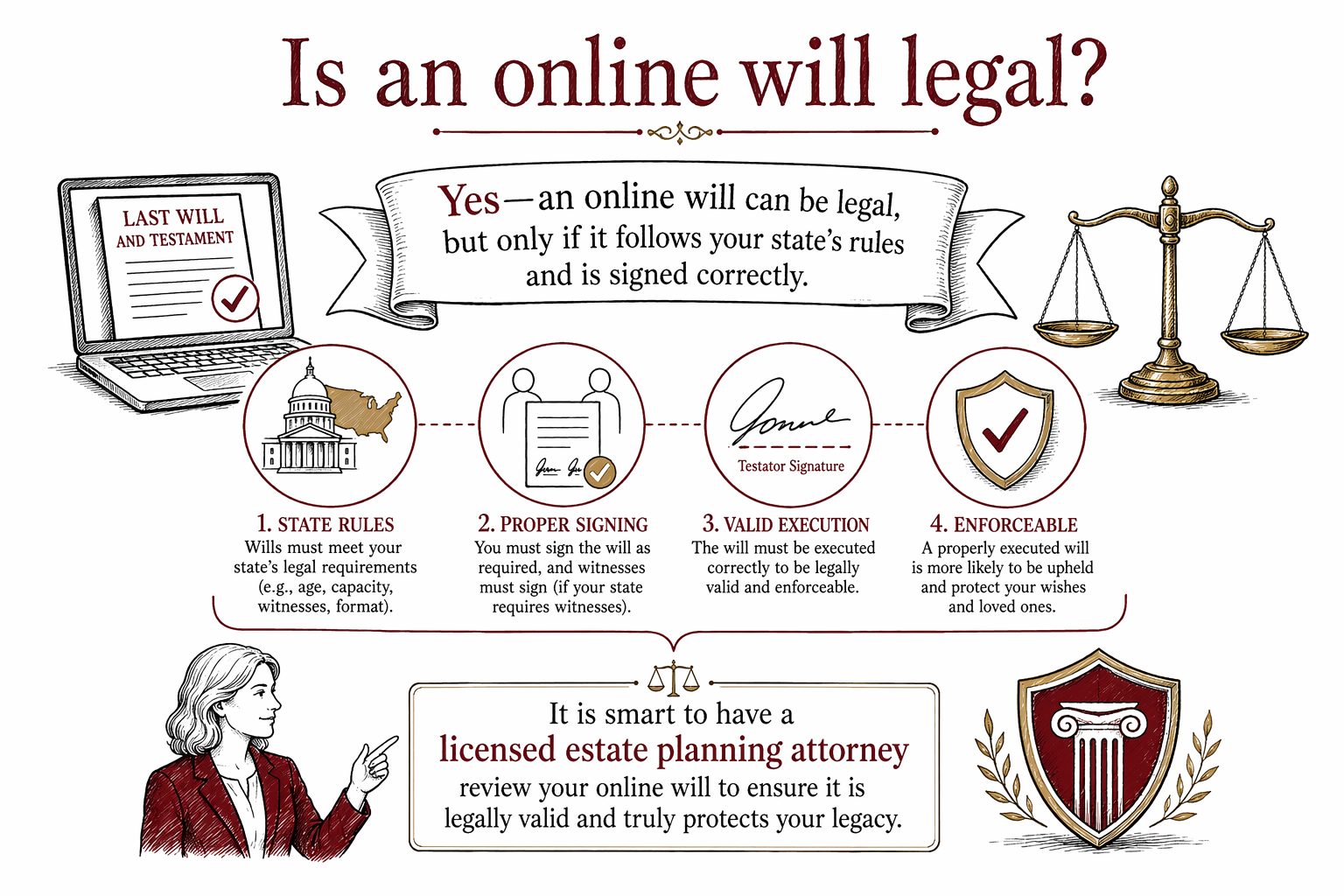 Is an online will legal?