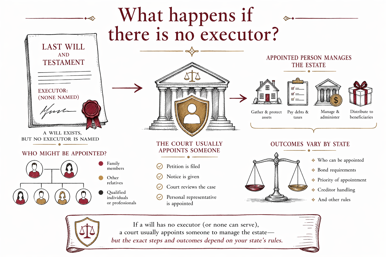 What happens if there is no executor?