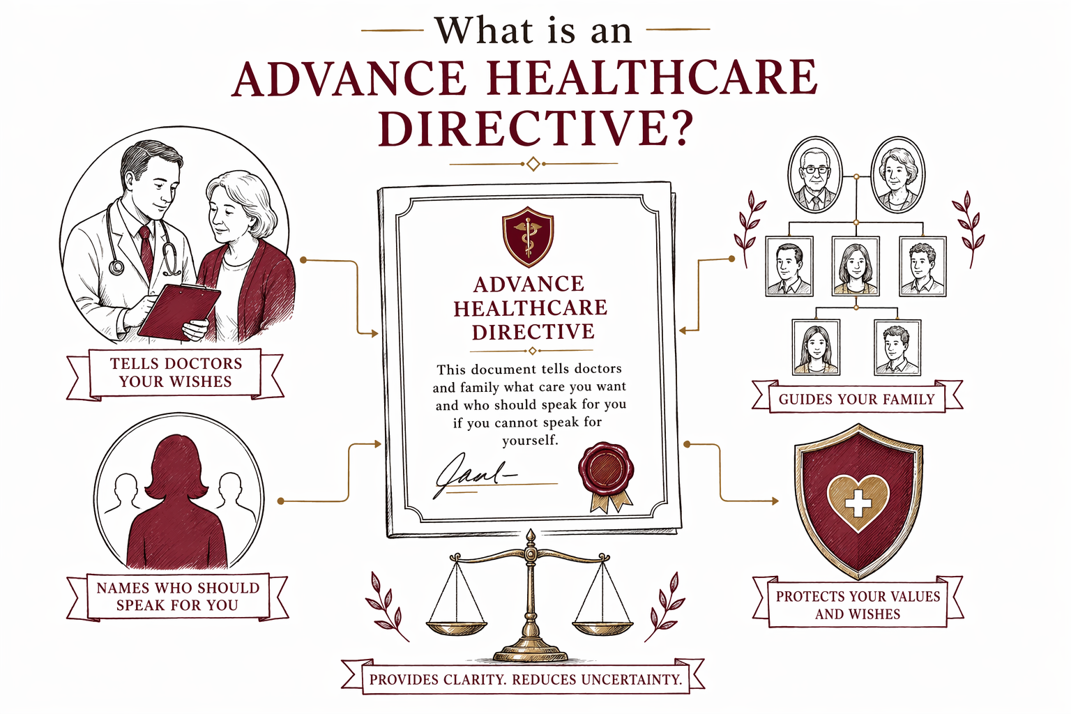 What is an advance healthcare directive?