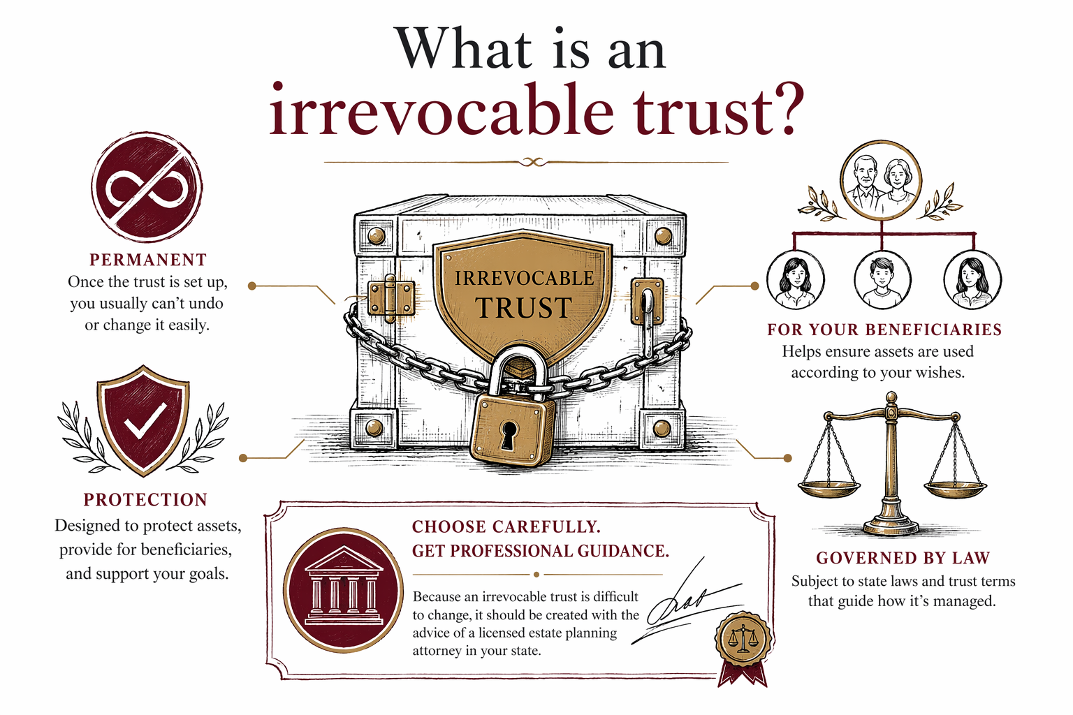 What is an irrevocable trust?